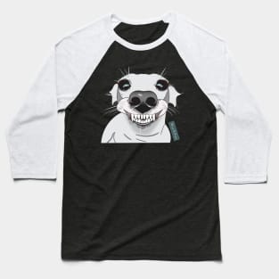 Smiley Dog. Jack Russel Baseball T-Shirt